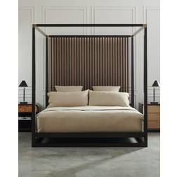 Pinstripe Queen Bed DARK CHOCOLATE