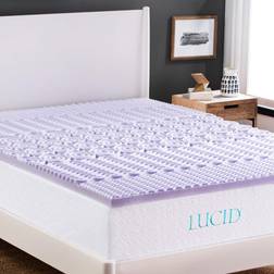 Lucid 2 Lavender Memory Foam Topper Polyether Mattress