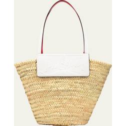 Christian Louboutin Beige Loubishore Tote F478 Naturel/Snow UNI