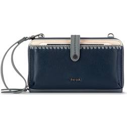 The Sak Iris Smartphone Crossbody Purse Cellphone Bag Wallet - Dusty Blue Block