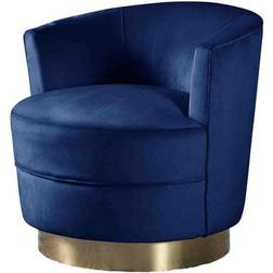 Best Master Furniture 632 Ava Blue Velour Office Chair