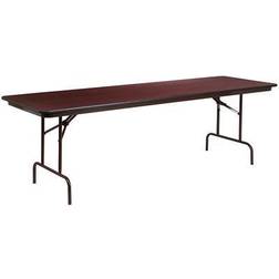 Flash Furniture Mahogany Melamine Laminate Folding Banquet Dining Table