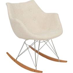 Leisuremod Willow Twill Eiffel Rocking Chair