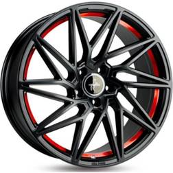 Keskin Kt20 Black painted red inside 8.5x20 5x112 ET45