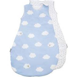 Roba gigoteuse, 90cm, gigoteuse pour toute l'année, en coton respirante, gigoteuse pour le dodo unisex, collection 'petite nuage bleu'