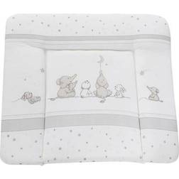 Roba Matelas à Langer Doux Sternenzauber 85x75 cm Revêtu PU Imprimé éléphants Blanc