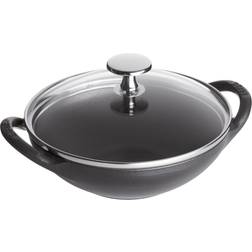 Staub Mini Wok Støbejern 16 cm Black