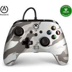 PowerA Enhanced Wired Controller for Xbox Series X S – Metallic White Camo