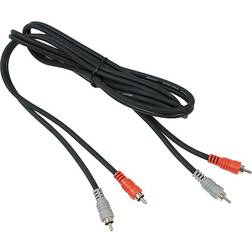 Hosa CRA203 Dual RCA to Dual RCA Cable 3 Meters 9.9 ft