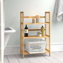 Relaxdays Bamboo Shelving Unit 88 x 55 x 26 cm Book Shelf