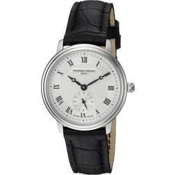 Frederique Constant FC-235M1S6 Slimline Ladies Analog Display Swiss Black