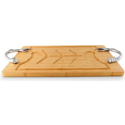 Vagabond House Court Aluminum 23.5 Handle Bamboo Chopping Board