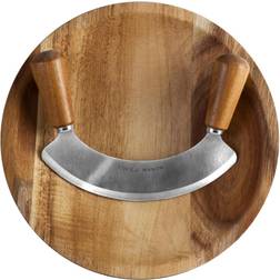 Cole & Mason Ashden Mezzaluna with Acacia Chopping Board