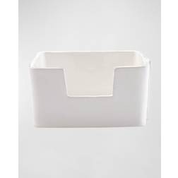 Vietri Melamine Lastra White Cocktail Napkin Holder