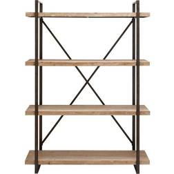 DecMode & Metal Industrial Unit Iris Book Shelf