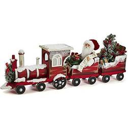 Adler Kringles Santa On Train Christmas Décor, STD Figurine