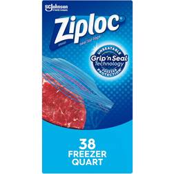 Ziploc Quart Grip 'n Seal Easier Grip Plastic Bag & Foil