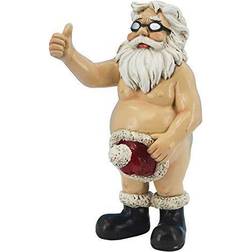 Design Toscano Santa Unwrapped, Buck-Naked Father Christmas Holiday Figurine