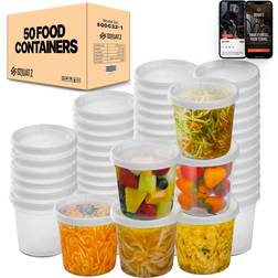 SereneLife SQUATZ 50 Microwavable Food Container