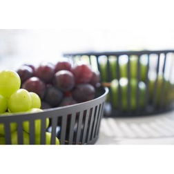 Yamazaki Tower Striped Steel Fruit Basket Frutero