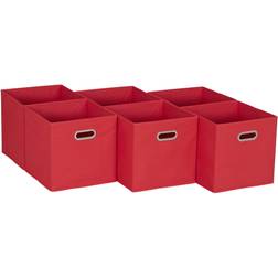 Household Essentials Open Fabric Cube Bins Storage Box