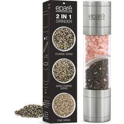 Epare Dual Salt & Pepper Grinder Manual Combo Saver Krydderkvern