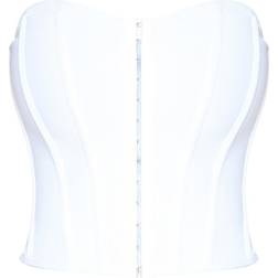 PrettyLittleThing Bandage Hook & Eye Structured Corset - White