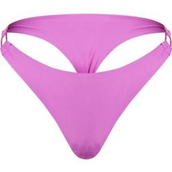 PrettyLittleThing High Leg String Side Bikini Bottoms - Hot Pink