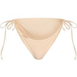 PrettyLittleThing Mix & Match Tie Side Bikini Bottom - Cream