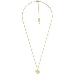 Michael Kors Precious Pavé Heart Necklace - Gold/Transparent