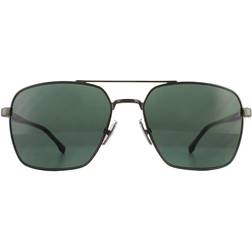 HUGO BOSS Square Matte Ruthenium Green