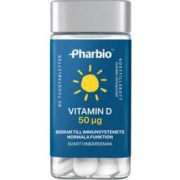 Pharbio Vitamin D 50ug 90 stk