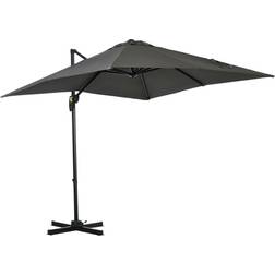 OutSunny 2.5 2.5m Patio Offset Parasol Cantilever Umbrella