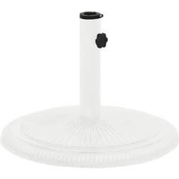 vidaXL Parasollfot vit 45x45x30 gjutjärn