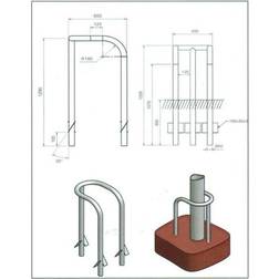 NIPA Lighting pole protector 3 legged ø 60 mm I lager, 1-2 vardagars förväntad leveranstid