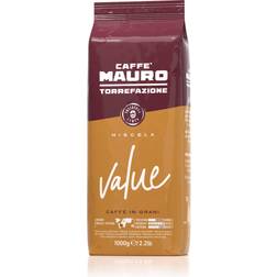 Caffe Mauro Value 1 kg, hele bønner 1000g