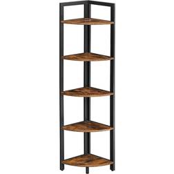 Vasagle Industrial Brown 5-Tier Corner Book Shelf