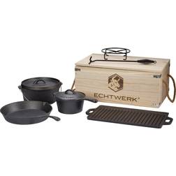 Echtwerk Cast Iron Cookware Set with lid 7 Parts
