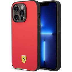 Ferrari Étui Italian Flag Line pour Apple iPhone 14 Pro Max Rouge