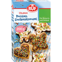 Ruf Bunte Zuckerstreusel essbarer Streusel-Dekor Pack Tortenaufleger