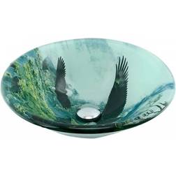 Eagle Double Layer Tempered Glass Vessel Sink