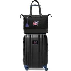 Mojo Columbus Blue Jackets Premium Laptop Tote Bag and Luggage Set