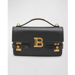 Balmain B Buzz Medium Leather Crossbody Black/Gold