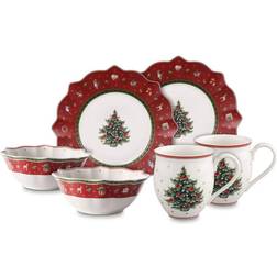 Villeroy & Boch Toy's Delight Breakfast For 2 Rouge Set 6 Pcs 36 x 25 x 14 cm Service de Table