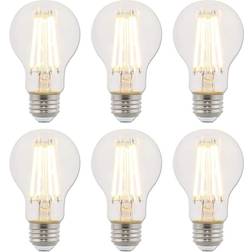 Westinghouse Lighting 75-Watt Equivalent A19 Dimmable Clear E26 Edison Filament LED Light Bulb 2700K 6-Pack