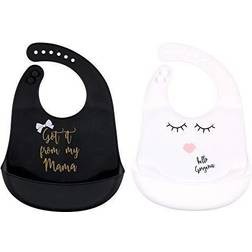 Little Treasure Unisex Baby Silicone Bibs, Mama, One Size