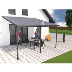 Gutta Gutta Terrassenüberdachung 426x406cm anthrazit