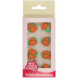 Funcakes Ätbar Dekorationer Morot 16-pack Tårtdekoration