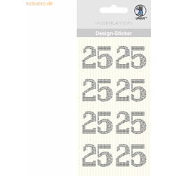 Ursus Design Sticker '25' silber