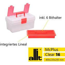 Allit, Werkzeugkoffer, Werkzeugk. McPlusClear16 rot